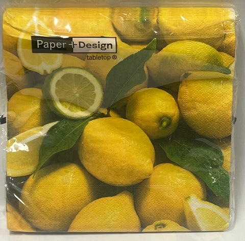 Luncheon Napkin -Fresh Lemons