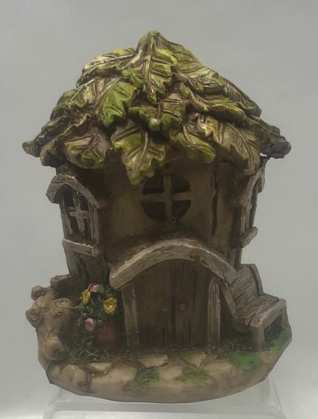 Fairy House Statue -Oak Leave