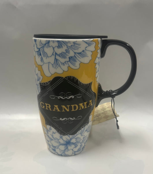 Chalk Garden Grandma Latte Travel Mug