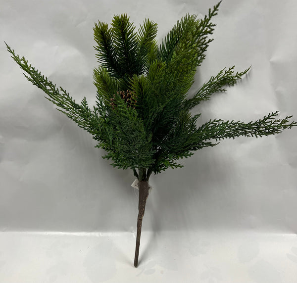 Pine/Cone Cedar Bush -Green