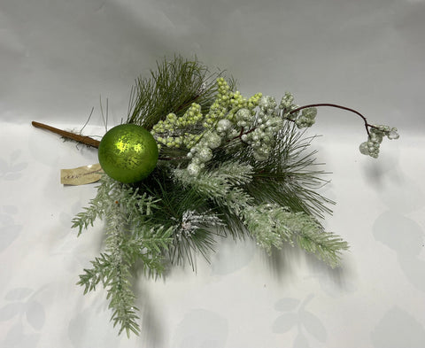 Long Needle Pine /Ball/ Berry Pick -Green/Silver