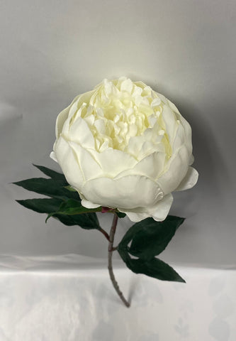 Artificial White Peony Stem