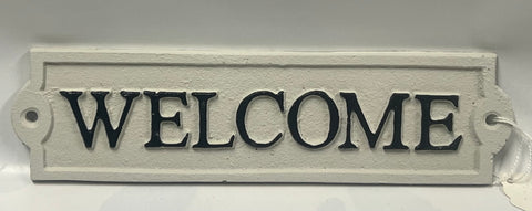 Small Metal Welcome Sign