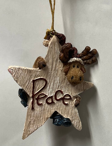 Boyds Bear Ornament -Melvin P. Peace