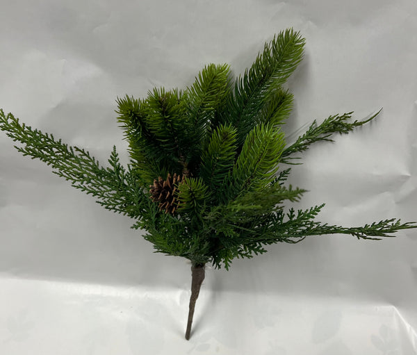 Pine/Cone Cedar Bush -Green