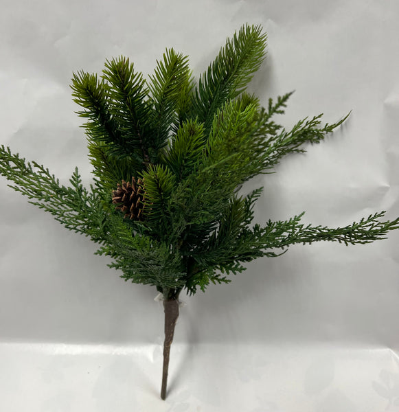 Pine/Cone Cedar Bush -Green