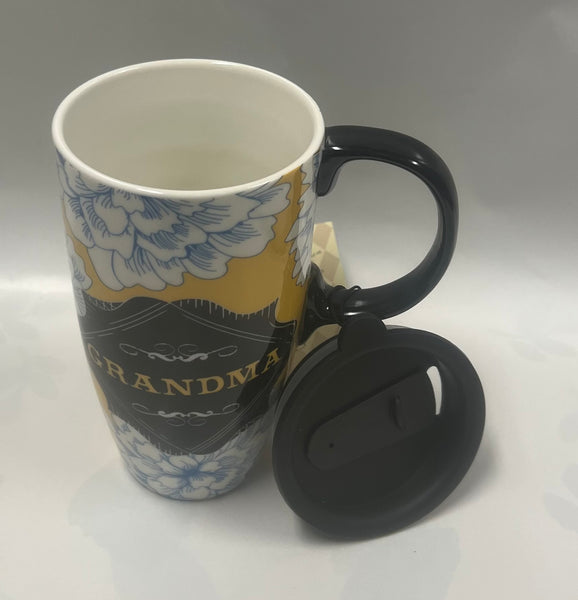 Chalk Garden Grandma Latte Travel Mug