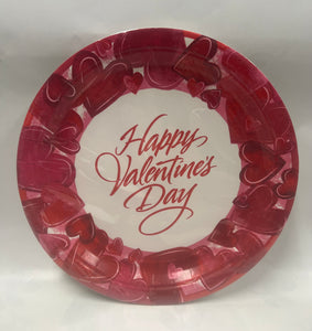 Paper plates- Valentine Hearts