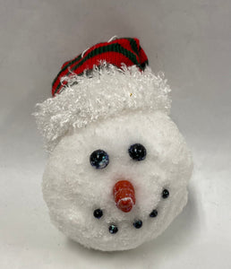 Snowman Head Ball Ornament