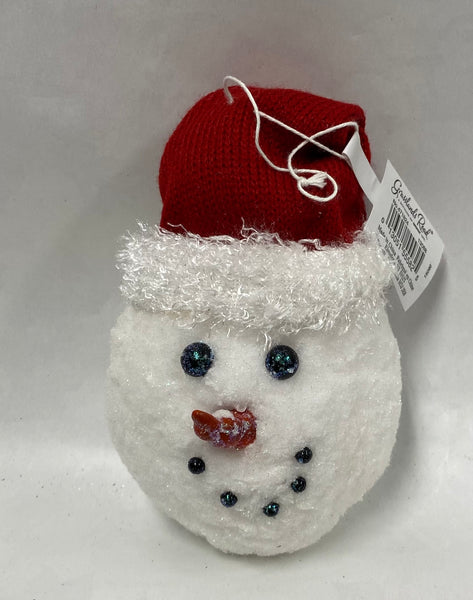 Snowman Head Ball Ornament