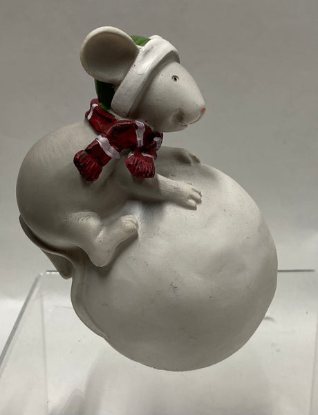 Mouse and Snowball Figurine