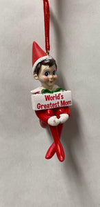 The Elf On The Shelf Ornament -World’s Greatest Mom