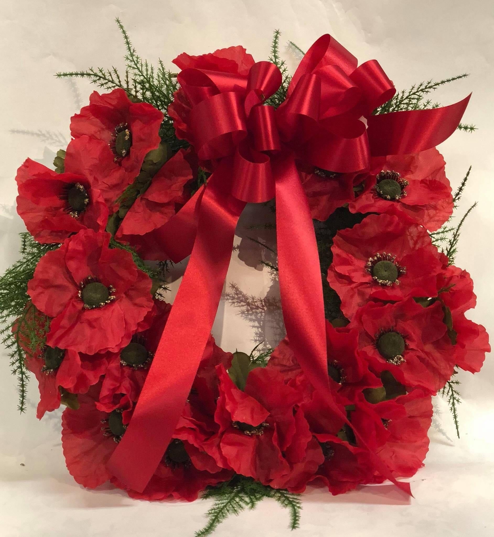 Artificial Poppy Wreath -Style 7