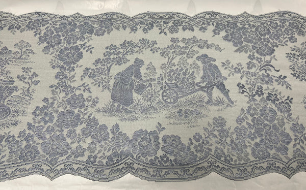 Placemat -Les Fleurs -Blue/Ivory