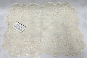 Placemat -English Country Rose -Ecru