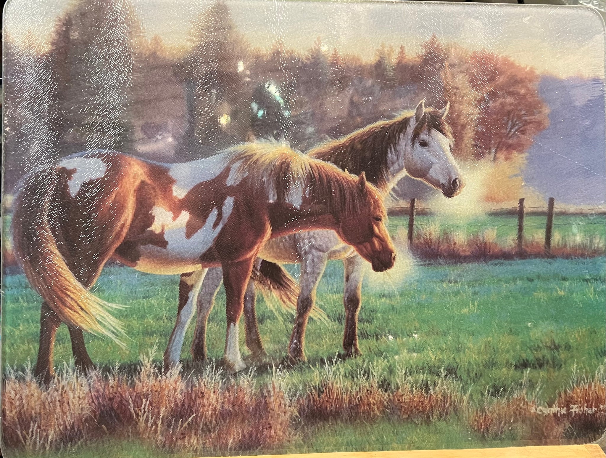 Tempered Glass Cutting Board -Pasture Buddies