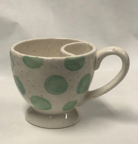 Cream Polka Dot Mug