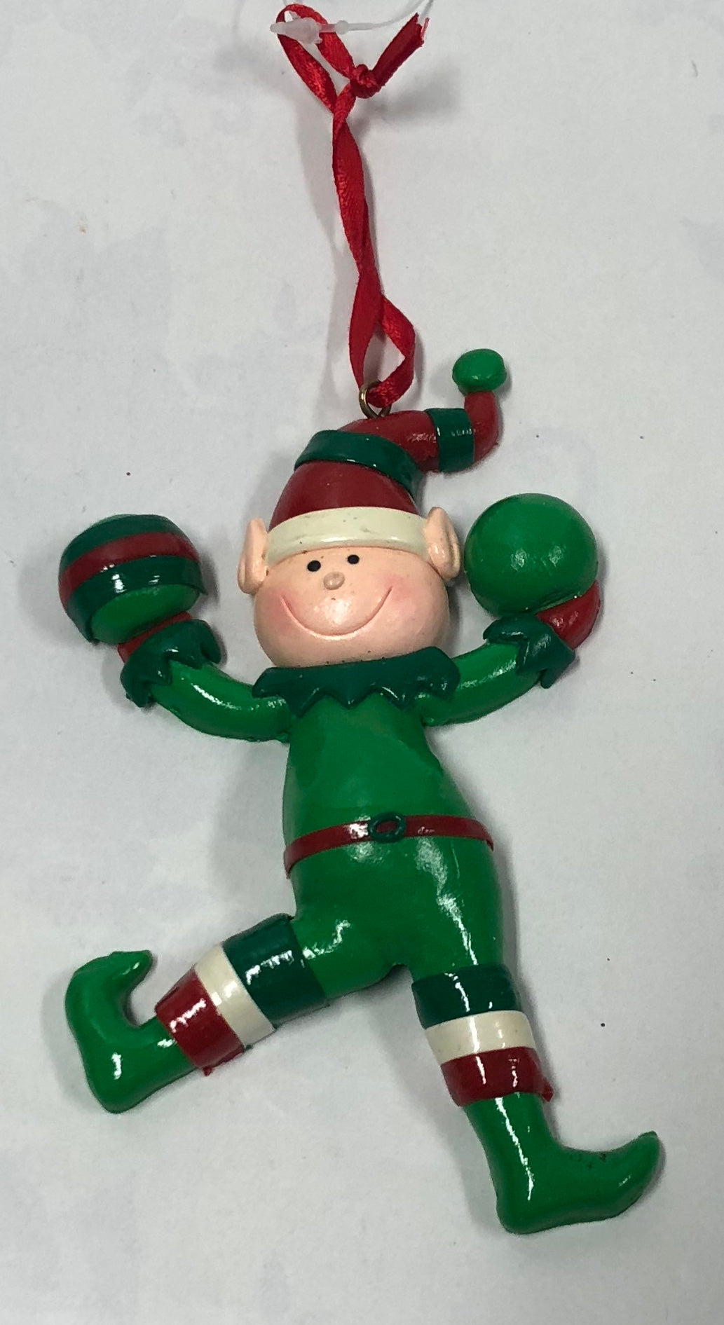 Red/Green Elf Ornament