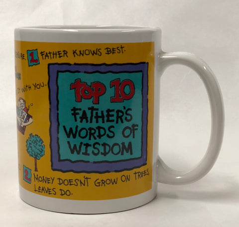 Top 10 Father’s Words of Wisdom Mug