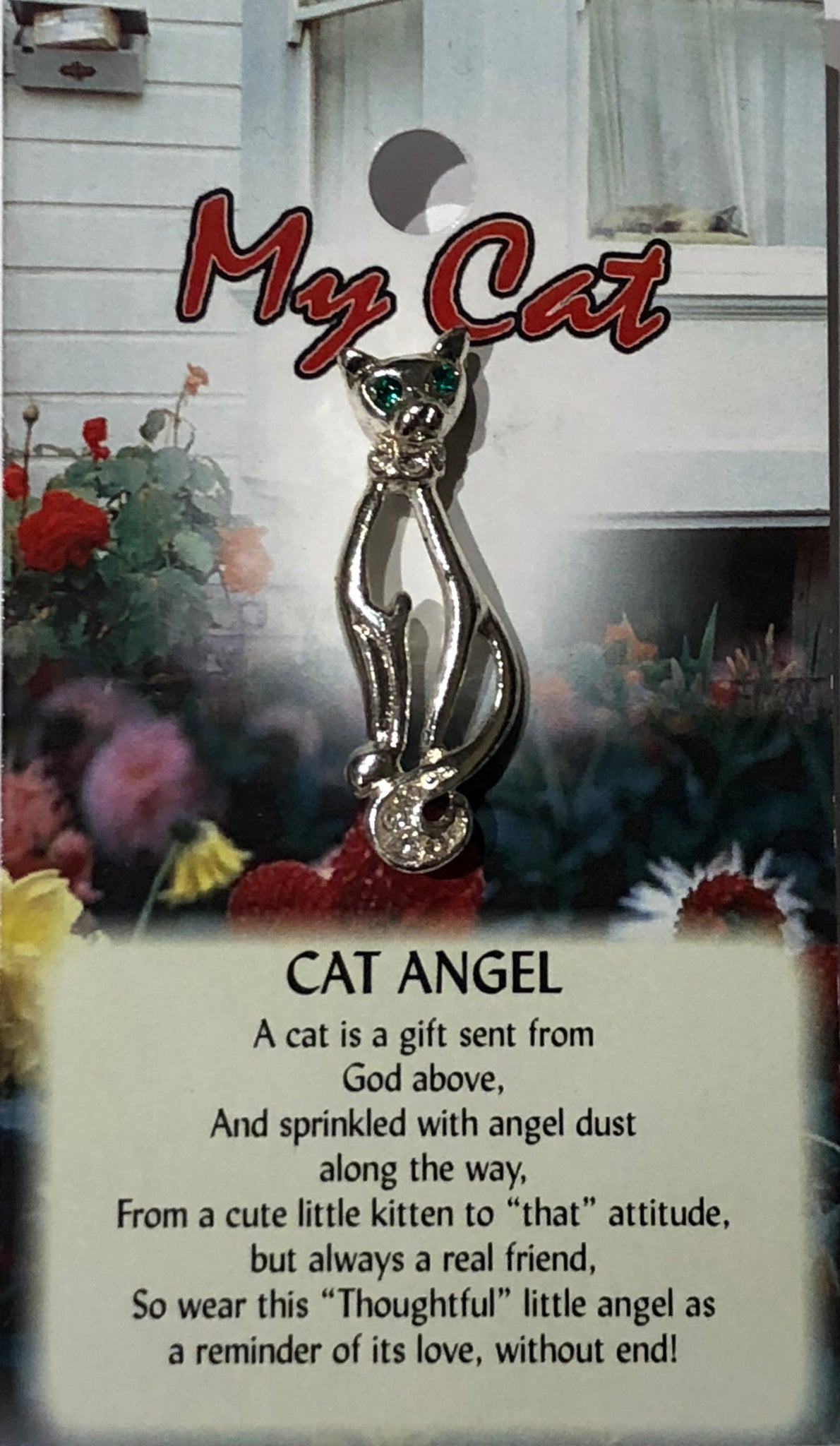 Cat Angel Pin