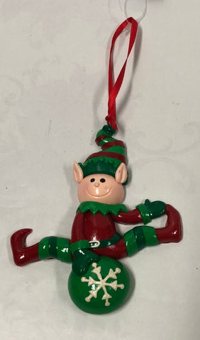 Red/Green Elf Ornament