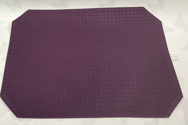 Purple Check Cloth Placemat