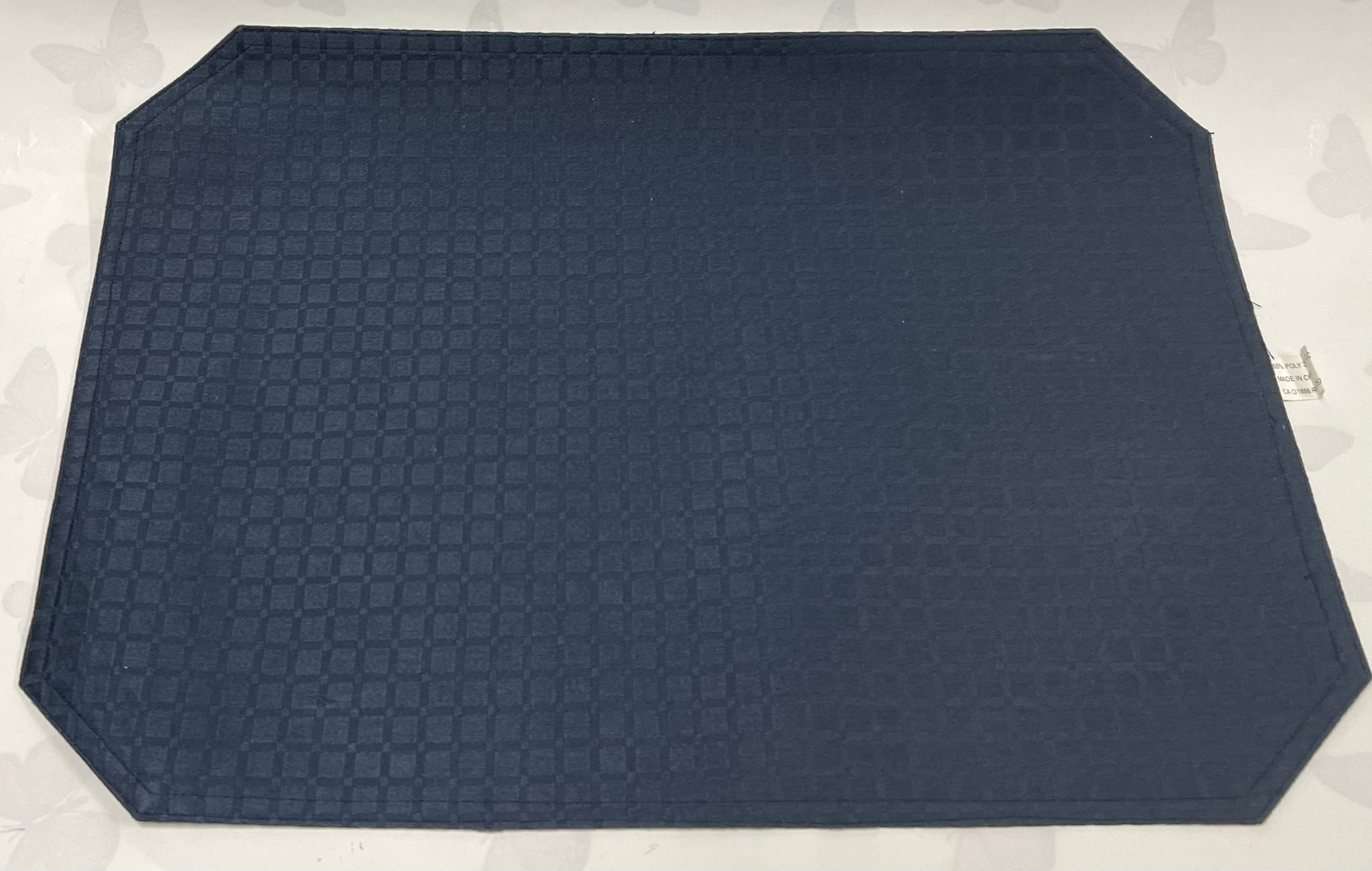 Navy Check Cloth Placemat