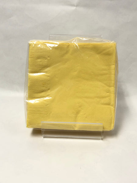 Bulk Cocktail Napkin- Light Yellow