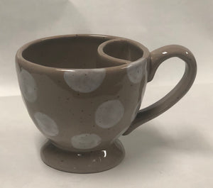 Light Brown Polka Dot Mug