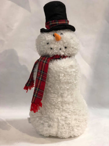 Large plush snowman