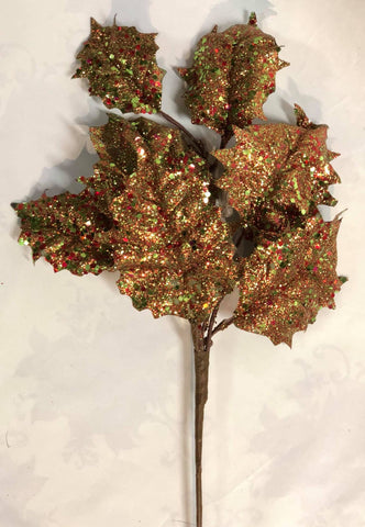 Christmas pick- sparkly holly